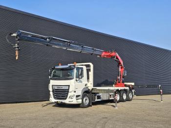 DAF CF 530 8x4 / RETARDER / FASSI F545 CRANE / KRAN / GRUA